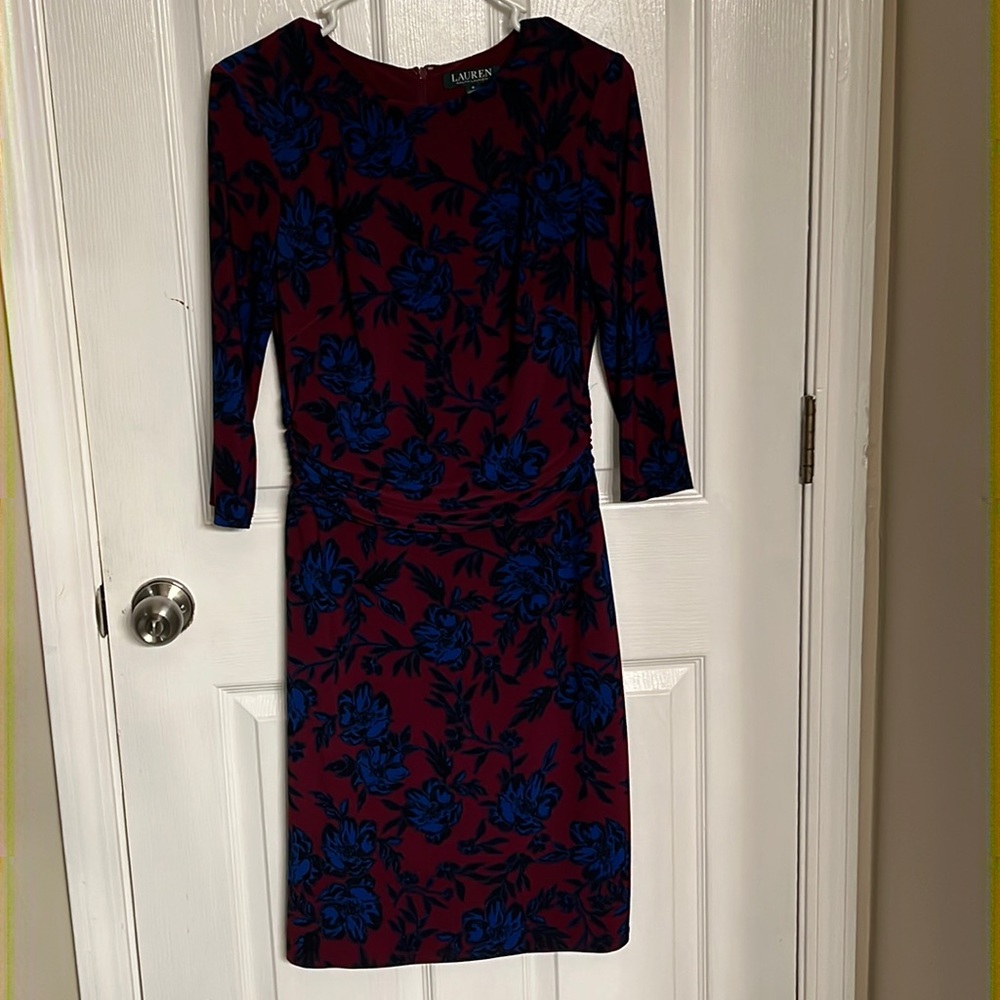 Ralph Lauren multicolor floral midi dress